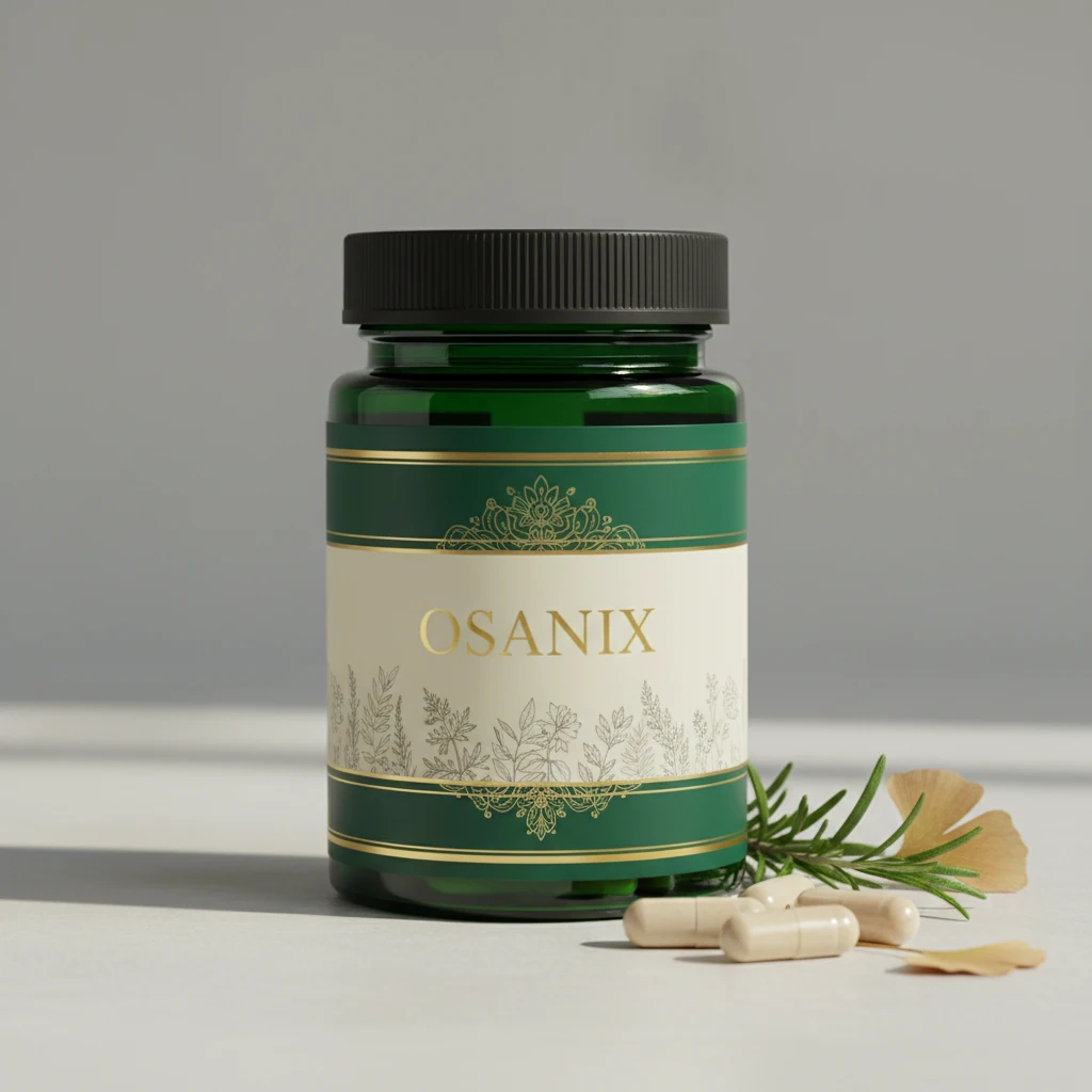 Osanix-ravintolisä, valkoinen purkki violetilla kannella